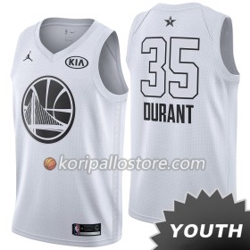 Golden State Warriors Kevin Durant 35 2018 All Star Jordan Brand Valkoinen Lasten Pelipaidat Swingman